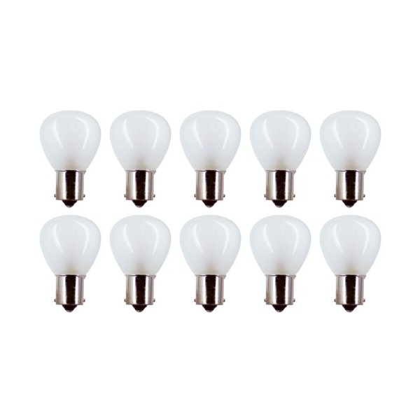 CEC Industries #1139IF (Frosted) Internal Frosted Bulbs, 12.8 V, 13.312 W, BA15s Base, RP-11 shape (Box of 10)