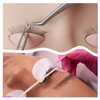 3 Pairs Practice Eyelids for Mannequin Head Silicone Eyelids with Eyelashes Replaced Eyelids for Eyelash Extensions Lash Training Makeup (light color)