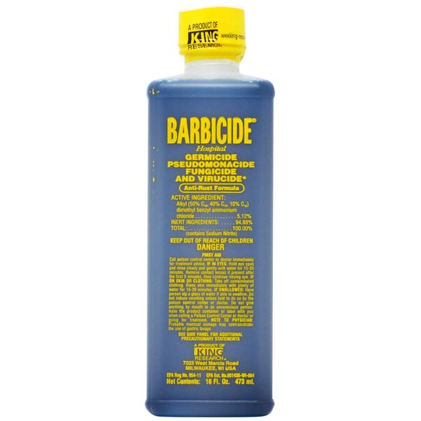 Barbicide Disinfectant New 16 oz Quatz Sterilizer by King Research BEAUTY