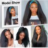 Niawigs Kinky Straight Seamless Clip In Hair Extensions Human Hair Clip Ins for Black Women PU Invisible Clip On Hair Extensions Human Hair 1PC 10.6 Inch Wide Add Volume 22 Inch 41G