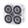 Bronson Speed Co Erick Winkowski Pro G3 Skateboard Bearings One Size Silver/Black