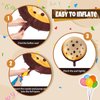 RoundFunny 24 Pcs 21 Inch Christmas Chocolate Chip Cookie Balloons Foil Party Balloons Bulk Balloons Decor for Birthday Party Baby Shower Theme Decorations Supplies