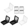 Beaupretty 1Set Empty Blusher Trays Square Magnetic Eyeshadow Lipstick Palette Make Up Pans Case Container Cosmetics Sub Package Holder for DIY Homemade