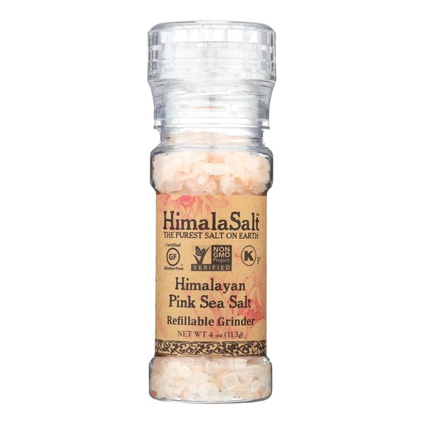 HimalaSalt Primordial Himalayan Sea Salt, PET Grinder, 4-Ounces (Pack of 6)