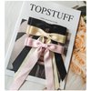 TOPSTUFF 3PCS Hair Bows for Women,Hair Bows for Girls,Hair Ribbons with Metal Clips for Teens,Hair Accessories Bow Clip for Women, Bow Knot Barrettes for Hair Ribbon Bows for Girls,(Black Beige Pink)