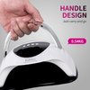 WEVILI 208W UV LED Nail Lamp, Faster Nail Dryer Gel Polish Light for Hands & Feet, Professional UV Nail Light with 4 Timers & Auto Sensor, Portable Handle Curing UV Light for Nails Gel Lamp Machine
