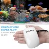 PULACO Ultra Quiet Mini Aquarium Fish Tank Air Pump for 1-20 Gallon Fish Bowl with Air Tube Air Bubbler Stone Check Valve