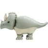 4D Wildlife Jungle Triceratops Dinosaur Balloon Wild One Safari Forest Woodland Animal Dino Party Supplies, 4 Pack Self-Standing Dinosaur Foil Balloons Cute Matte Dinosaur Balloons Dino Birthday Decor