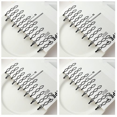 48 Pcs Vintage Hair Pins Mini Black Bobby Pins Fashion BB Clip Invisible Bangs Clip Small Bobby Pins Hair Styling Pins for Women and Girls Decorative Wedding Dainty Accessories Headwear