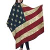 Mount Hour Vintage American Flag Home Hair Cutting Barber Cape Hair Salon and Dyeing Styling Cloth for Women/Men