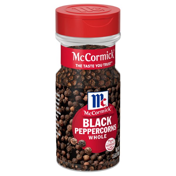 McCormick Whole Black Peppercorns, 3.5 Oz