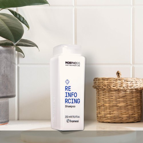 FRAMESI Morphosis Reinforcing Shampoo 8.4 fl oz, Volumizing Shampoo for Oily Scalps