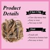 Juvabun Claw Clip Messy bun - Dark Blonde Claw Clip Messy Bun Hair Piece Wavy Curly Hair Bun Clip in Claw Chignon Everyday Wear Synthetic Hair Bun Scrunchie Dark Blonde