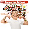 African American Temporary Tattoos - 100PCS Black History Month Sticker for Kids |Juneteenth Birthday Decorations, Afro African Themed Party Favors and Supplies | Cute Kids Boy Gifts | Ideal Prizes