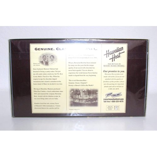 Hawaiian Host Hawaiian Honey-Coated Whole Macadamias in Premium Milk Chocolate GIFT BOX NET WT 7 OZ (198 g)