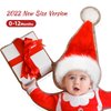 JUANANIUG Santa Hat, Christmas Hat,Extra Thicken Classic Fur for Christmas New Year Festive Xmas Holiday Party Supplies (Baby-1pack-Red)