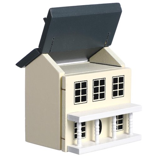 Toyvian Mini DIY Model Wooden Dollhouse kit Christmas Village Houses Toy House House Kit 3D Miniature Dollhouse Kit