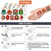 Funny Cute Ugly Snowflake Temporary Tattoos Stickers Themed Birthday Party Decorations Supplies Decor Favors 86PCS Winter Cutouts Tacky Tattoo Sticker Gifts For Kids Boys Girls School Prizes Christmas