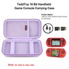Elonbo Carrying Case Compatible with TaddToy 16 Bit Handheld Game Console for Kids Adults, Classic Retro Video Games Travel Storage Cover Bag, Portable Electronic Game Player Organizer Holder, Purple