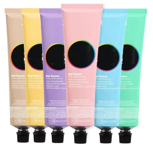 quady Comb + TONAL CONTROL Acidic Gel-Cream Gel Toners - Creme Ammonia-Free Demi-Permanent Haircolor Dye, 3 oz (w/ 3-in-1 Comb/Brush) Hair Color (9RG - Strawberry Stunna)