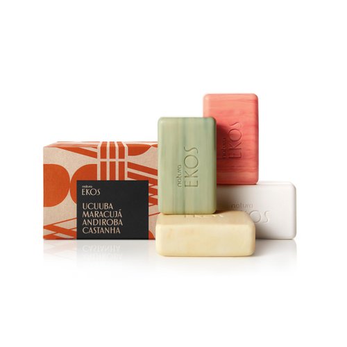 natura Ekos Multipack Bar Soap Set Ucuuba, Castanha, Andiroba, Maracujá