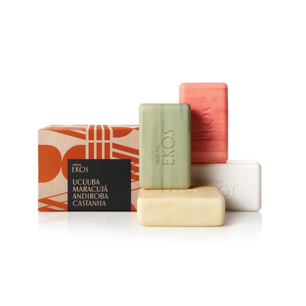 natura Ekos Multipack Bar Soap Set Ucuuba, Castanha, Andiroba, Maracujá