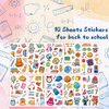Back To School Temporary Tattoos,10 Sheets School Bus Learning Tools Fake Tattoo Stickers Waterproof Cartoon Tattoos for Boys Girls Kids Teachers Students Classroom Rewards