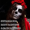 Fusang Black Face Body Paint Stick,High Pigmented Eye Black Stick Long Lasting Black Matte Lipstick Waterproof Body Paint Stick for Halloween Costume Parties Zombie Cosplay Clown Makeup