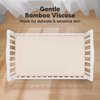2-Pack Bamboo Viscose Crib Sheets for Boys, Girls - Fitted Crib Sheet, Organic Baby Crib Sheets Neutral, Crib Mattress Sheet, Toddler Bed Sheets, Baby Sheets for Crib, Unisex Crib Fitted Sheet (Cameo)