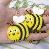 Honbay 12PCS PVC Cute Bee Keychains Bumble Bee Keyrings Bee Theme Party Favors for Birthday Party Baby Shower and School Carnival