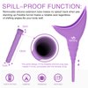 Female Urination Device,Reusable Silicone Female Urinal Foolproof Women Pee Funnel Allows Women to Pee Standing Up,Women's Urinal is The Perfect Companion for Travel and Outdoor (Purple)