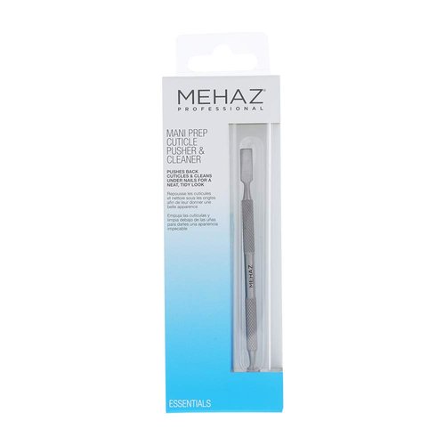 Mehaz Stainles Steel Mani-Prep Cuticle Pusher & Cleaner, 5"