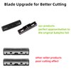2 Pack Shaver Replacement Foil and Cutters Compatible with BaBylissPRO Double FXFS2 Metal Shaver foil Replacement,Silver