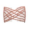 LOVEF 2pcs Fashion Magic Beaded Elasticity Double Hair Comb Clip Stretchy Women Hair Accessories