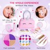Pretend Play Makeup Kit for Little Girls with Unicorn Purse : Fake (Not Real) Make up Toy Set for Toddler and Kids - Includes Phone with Sounds, Princess Birthday Gift Set for Ages 3 4 5 6 7 8 Years