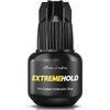 Extreme Hold Eyelash Extension Glue for Professionals | Strongest Black Lash Adhesive for Long Lasting Semi Permanent Individual Lash Extensions | 0.5-1s Fastest Drying & up to 8 Weeks Retention