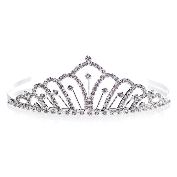 Anderson's Karen Tiara, Rhinestone Wedding, Prom, Pageant Tiara, Queen Or Princess Tiara for Prom, Homecoming, Pageant, Wedding, School Dance, Award, Costume, Party, Event
