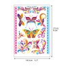 glaryyears 70+ Neon Temporary Tattoos, Glow UV Fake Charming Mandala Floral Butterfly Flowers designs, Women Girls Party Favor Supplies Night Pub 7 Sheets