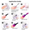 RARJSM Color Changing Gel Nail Polish 15ML Dark Purple to Bright Purple Mood Temperature Change Gel Polish Soak off UV Thermal Gel Nail Polish for Nail Art Manicure DIY Salon at Home