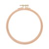 Cross Stitch Hoop, 6.5in Embroidery Hoop Wooden Round Hand Embroidery Frames Quilting Frames for Hand Quilting Thickened Embroidery Ring Scroll Frames for Cross Stitching