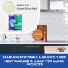Grout Pen Cream Grout Paint: Waterproof Tile Paint Grout Refresh Restorer for Floor, Kitchen & Bathroom Shower Tiles - Cream - Can Size for Larger Projects - 125ml (4.2oz)