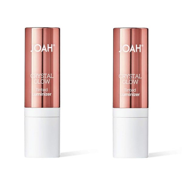 Pack of 2 Joah Crystal Glow Tinted Luminizer Stick, Ivory JCG100