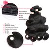 Beauhair Body Wave Human Hair Bundles 100% Unprocessed Brazilian Body Wave Virgin Human Hair 4 Bundles Human Hair Extensions Natural Black Color(10 12 14 16)