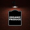 ORGANIC PRODUCE BLACK Minimalist Aluminum Composite Sign 20 x 24 inches