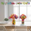 Crafts for Girls Ages 6-10 Make Your Own Flower Bouquet with Buttons and Felt Flowers, Vase Art and Craft for Children - DIY Activity Christmas Birthday Gift for Girls Age 6 7 8 9 10 Year Old