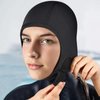 TOBWOLF Diving Hood, 2.5mm Neoprene Dive Cap Surf Cap, Stretchable Diving Cap with Chin Strap, Thermal Wetsuit Hood Cap, Surfing Hood for Water Sports, Swimming Kayaking Snorkeling Sailing Canoeing