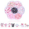 140 Pcs Nail Charms,7 Styles 3D Slime Charms Nail Decorations Y2K Flatback Resin Charm for DIY Nail Art Decorations Supplies,Hair Clips,Refrigerator Magnets,Jewelry and Phone Cases Etc