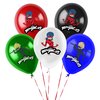 Miraculous Ladybug Cat Noir 12" Birthday Party Balloons 25 Pcs | Premium Latex for Miraculous Ladybug Party Supplies and Decorations by Vision E.D.