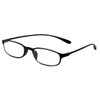 Calabria 718 Flexie Oval Reading Glasses +2.00 Ebony Men/Women Bendable One Power Readers Flexible Durable TR90 Frame