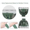 Replacement Blades Compatible with Meridian Body Trimmer, 2Pcs Replacement Trimmer Blades for Meridian Shaver Trimmer-Green